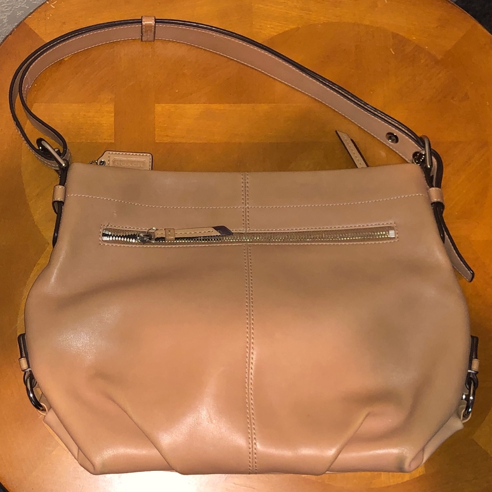 Tan Leather Coach Purse